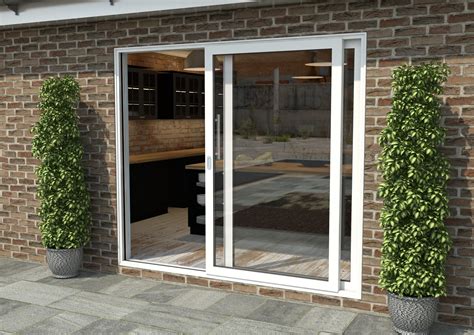 Mirrored door mirip seperti bypass door atau pocket door, tetapi dilengkapi dengan kaca di salah satu sisinya. Climadoor 2100mm White Aluminium Sliding Doors Lh Sliding ...
