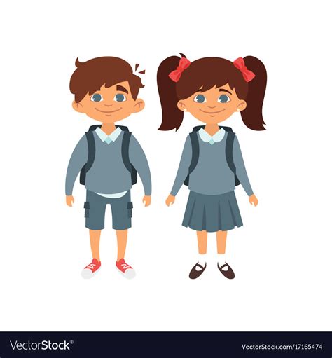 Cartoon Kids School Uniform