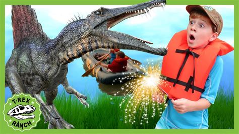 Giant Spinosaurus Attack And Fireworks Plus More T Rex Ranch