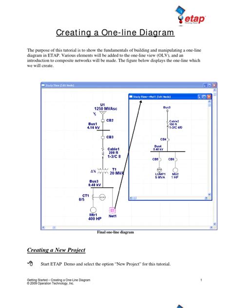 From the spreadsheet data, the software automatically creates single line diagrams in schematic pages with automatic links between pages. Building One Line Diagram | Transformer | System Software
