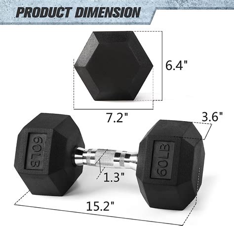 Buy Ritfit 5 300lbs Rubber Encased Hex Dumbbell Sets With Optional Rack