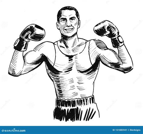 Boxing Champion Royalty Free Cartoon 2348858