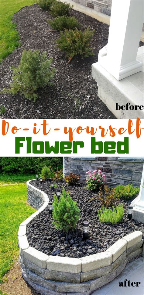 Diy Raised Flower Bed Landscape Ideas Front Yard Curb Appeal Stone