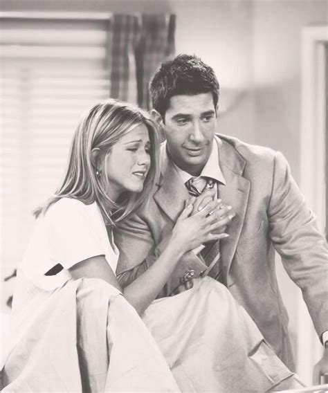 Friends Ross And Rachel Black And White Friends Ross And Rachel Tv Couples Friends Tv Show