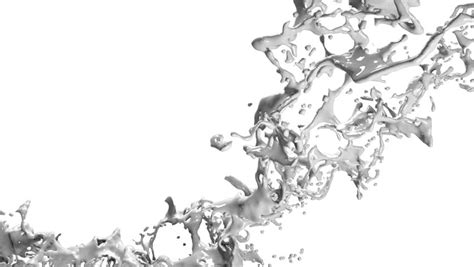 Grey Splash In The Air In Slow Motion Paint