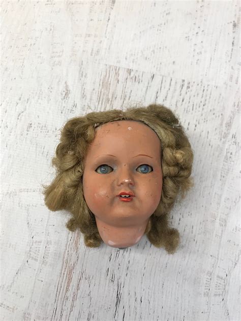 Vintage French Doll Head Porcelain Hand Painted With Sleepy Etsy Doll Face Paint Doll Head