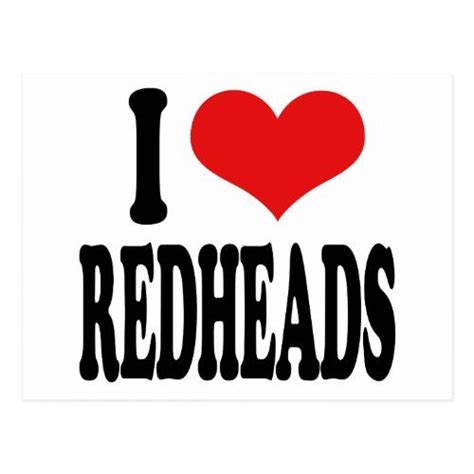 I Love Redheads Postcard In 2020 I Love Redheads