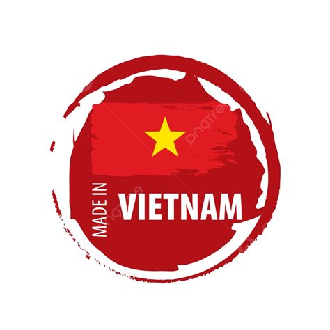 Vector Illustration Of The Vietnam Flag Against A White Background