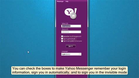 How To Sign Into Yahoo Messenger Youtube