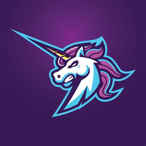 Unicorn Mascot Logo Templates Vector Art At Vecteezy
