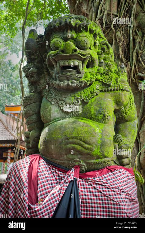 Statue Of Balinese Demon In Ubud Stock Photo Alamy