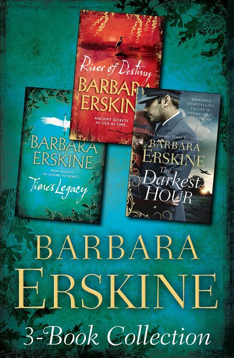 Barbara Erskine 3 Book Collection Times Legacy River Of Destiny The