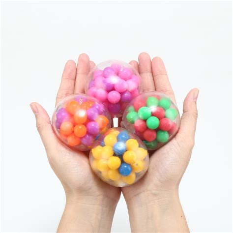 Squishy Stress Ball 6 Pack Squeeze Color Sensory Toy Relieve