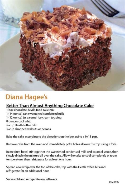From Pastor John Hagees Daughter Devils Food Cake Mix Recipe