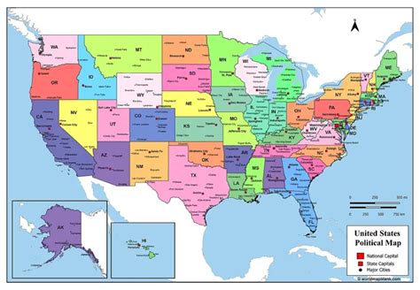 United States Map With States World Map Blank