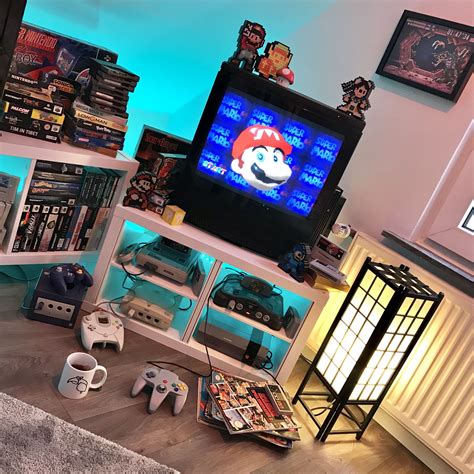 Pin By Sara Cargill On Room Designs In Retro Games Room Video Game Rooms Video Game