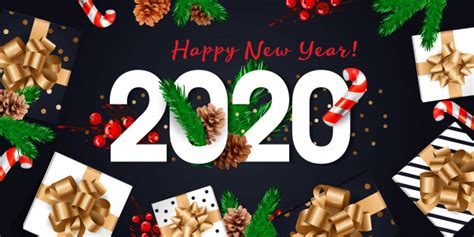 Maybe you would like to learn more about one of these? 2020 happy new year greeting card Vector | Premium Download