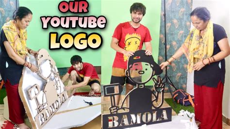 Mom And Rohitbamola Unboxing Our Youtube Multi Colour Logo😍 Daily Vlogs Youtube