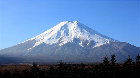 Mount Fuji Full Of Snow Wallpaper Travel Hd Wallpapers