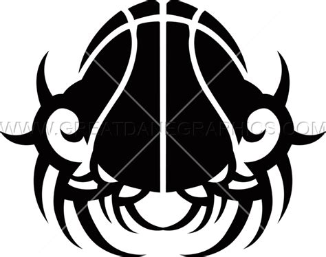 Tribal Spiked Basketball Production Ready Artwork For T