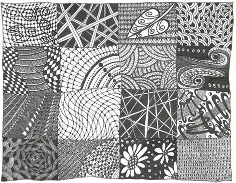 My daughter drew a free flowing line that started in one spot in our square and then looped. Zentangle Patterns for Beginners - Bing Images | Zentangle patterns, Zentangle, Doodle patterns