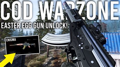 Call Of Duty Warzone How To Unlock The Enigma Easter Egg Gun Youtube