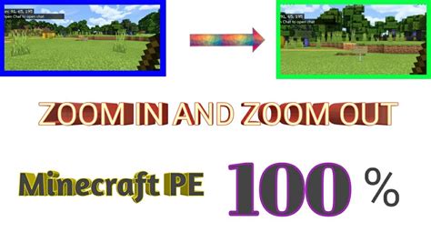 Zoom In And Zoom Out In Minecraft Pe Youtube