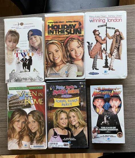 Mary Kate And Ashley Olsen Vhs Tape Lot Of S Nostalgia Movies Olsen