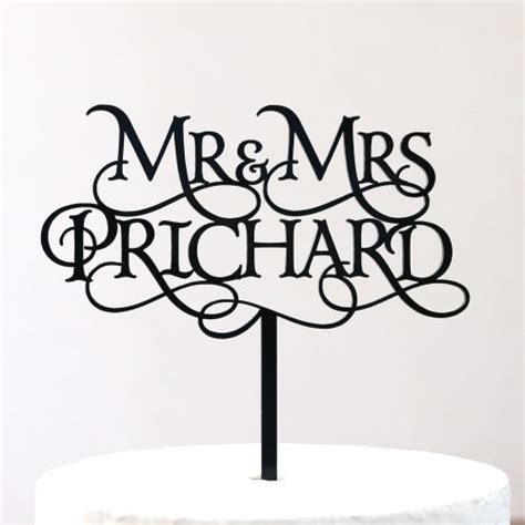 Custom Magical Mr And Mrs Cake Topper Sandra Dillon Design
