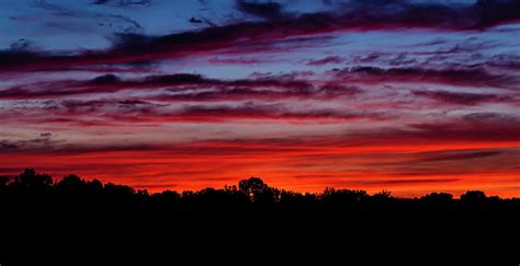 Red Sunset Photograph By Denise Jenison Pixels