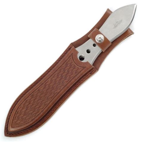 Gil Hibben Competition Throwing Knife Triple Set With Leather Sheath