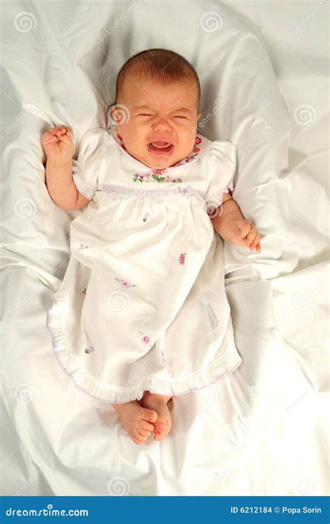 Little Baby Crying Stock Photo Image Of Small Baby Girl 6212184