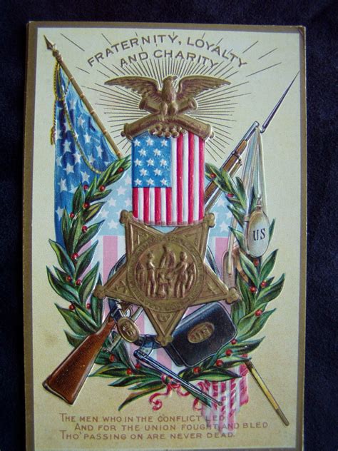 Vintage Memorial Day Postcard Veteran Flag 1900s Antique Unused