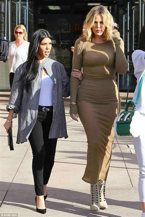 Khloe Kardashian Wears An Ultra Tight Dress With Kylie Jenner And