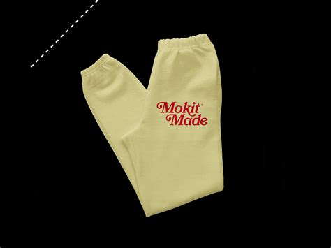Folded Sweatpants Mockup 02 Front By Mokitup On Dribbble