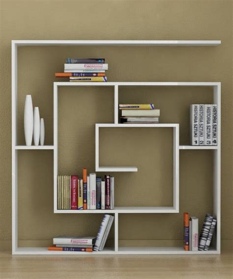 The horizontal white shelves were connected with vertical glass plates, forming a particularly practical modular shelving is perfect for the office or living room. 15 Fabulous Minimalist Shelves For Your Living Room In ...