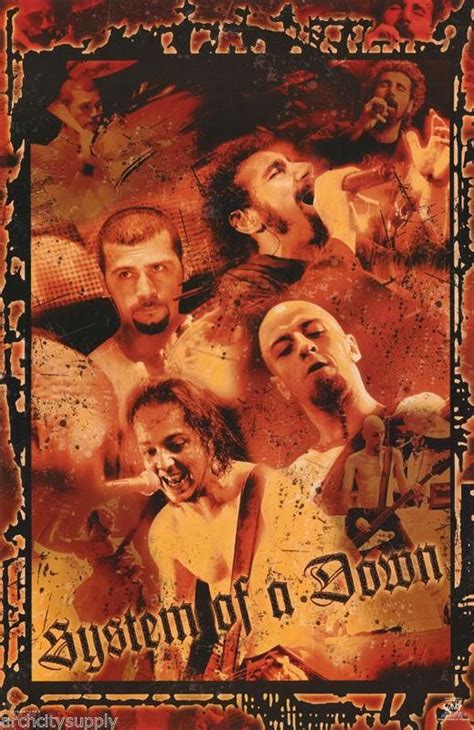 System Of A Down 2003 Original Rare Music Poster (Dengan gambar)