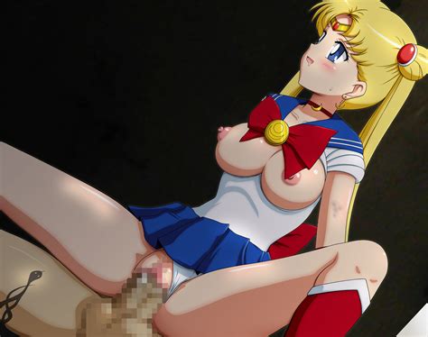 Rule 34 Bishoujo Senshi Sailor Moon Blonde Hair Blue Eyes Blush