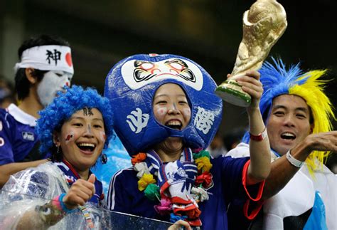 Costumed Japanese Fans Brighten World Cup Stands