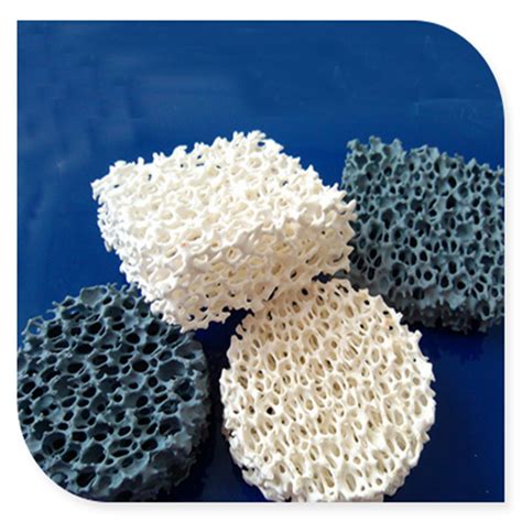 Alumina Zirconia Sic Porous Ceramic Reticulated Foam Filter For Metal