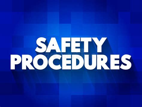 Safety Procedures Text Quote Concept Background Stock Illustration