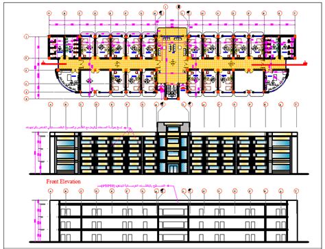 Hostel Floor Plan In Dwg File Cadbull Hotel Floor Plan Hotel Plan My