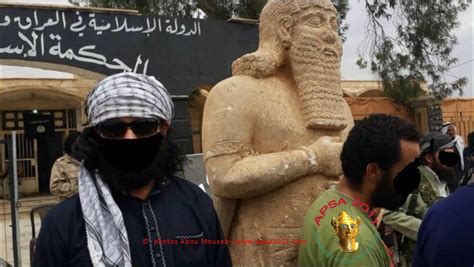 Muslims Destroy Year Old Assyrian Artifacts In Syria Page