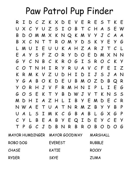 Paw Patrol Logo Printable Printable Word Searches The Best Porn Website