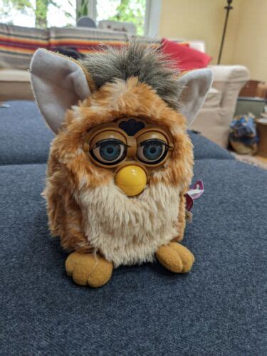 Tiger Furby Model 70 800 Rare Vtg 1998 Giraffe Brown Gray Eyes White