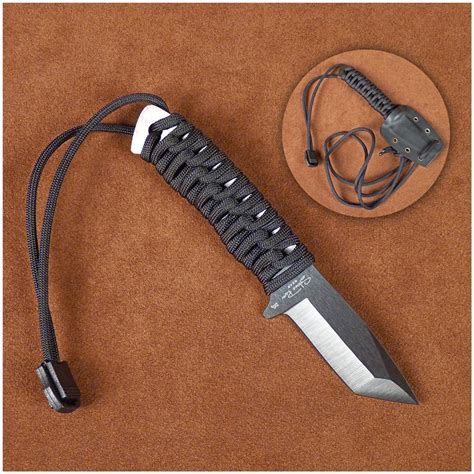 Stone River Gear Ceramic Neck Knife With Tanto Blade And Kydex Sheath
