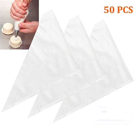 50pcs Disposable Pastry Bag 16 Inch Extra Thick Large Cakecupcake