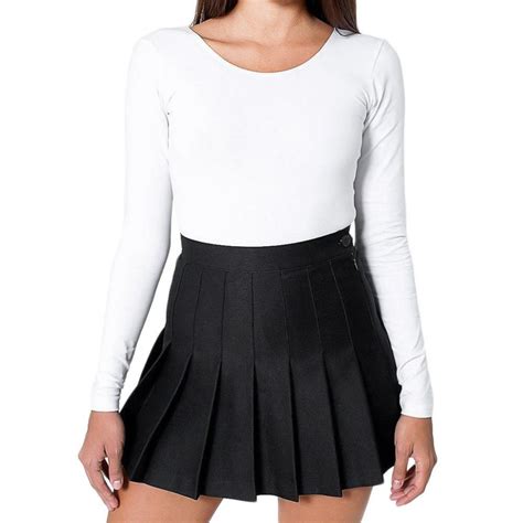 Womens High Waist Pleated Casual Tennis Style Mini Skater Skirt Ebay