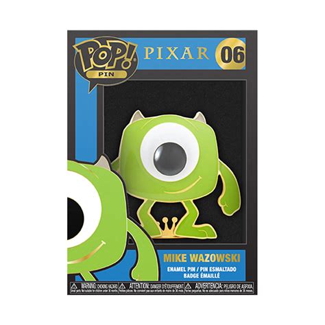 Funko Pop Pins Pixar Monsters Inc Mike Wazowski Enamel Pin
