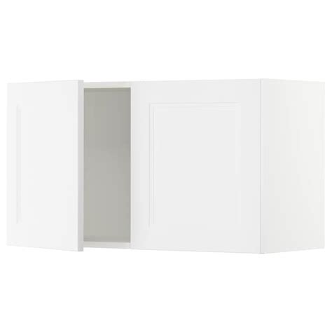 Sektion Wall Cabinet With 2 Doors Whiteaxstad Matt White 36x15x20